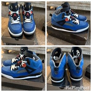 Air Jordan Blue and Black Sneakers